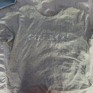 Travis Mathew Gray Short Sleeve Tee “I hate Golf”